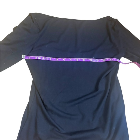 Agolde Sylvi Long Sleeve Square Back Bodysuit Black Women’s Size Large Open Back - Picture 7 of 11